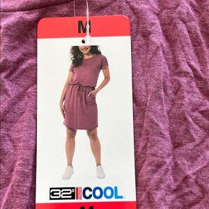 32 Degrees Berry Casual Dress